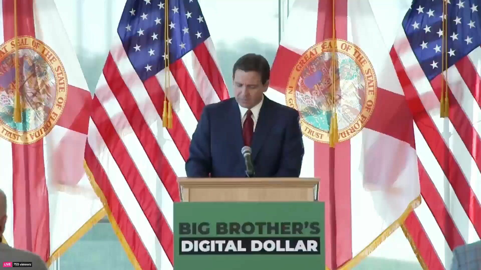 Ron DeSantis holds a press conference on “Big Brother’s Digital Dollar” – Proposes Bill to Ban CBDCs